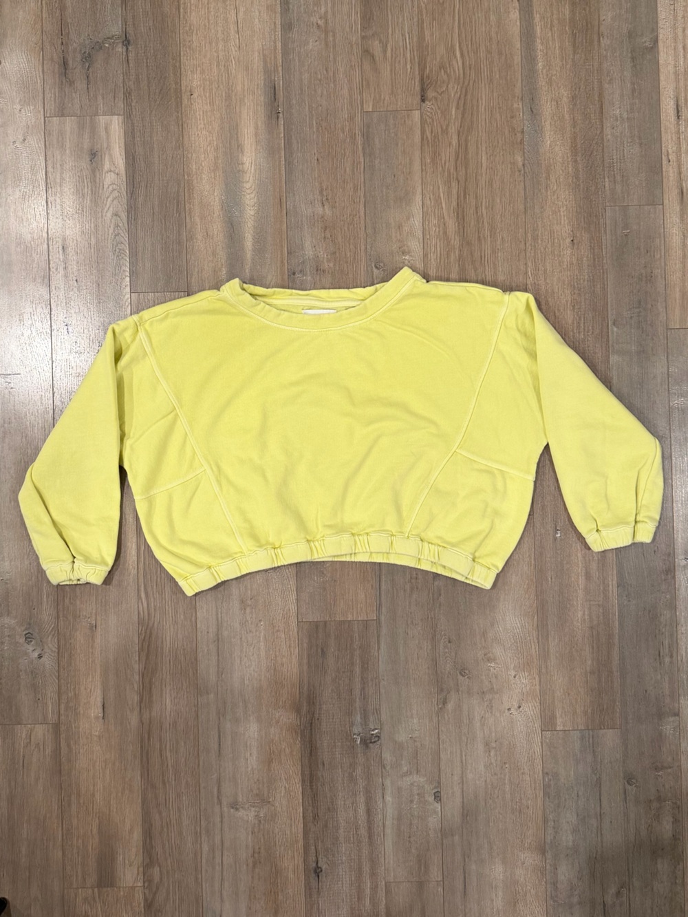 Anthropologie Yellow Neon-ish Sweatshirt